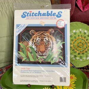 90s Tiger Cross Stitch